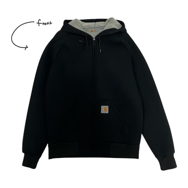 칼하트 럭스 후드집업 로거 자켓 M