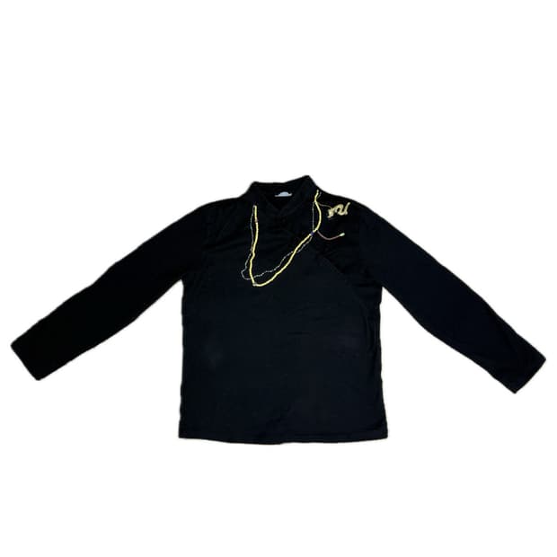 프린팅 치파오풍 롱슬리브