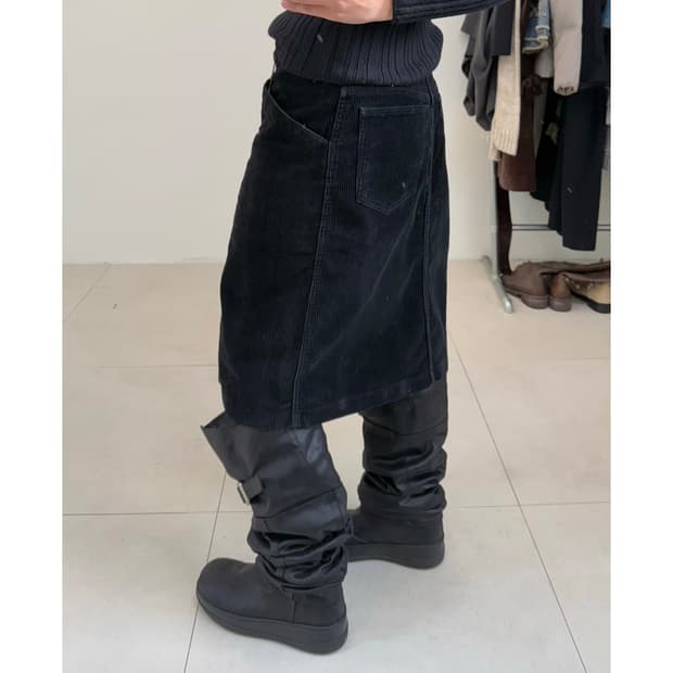 빈티지 코듀로이 스커트