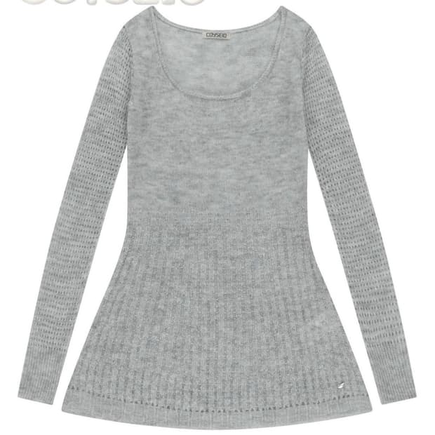 코이세이오 소프트 벨 니트 라이트 그레이