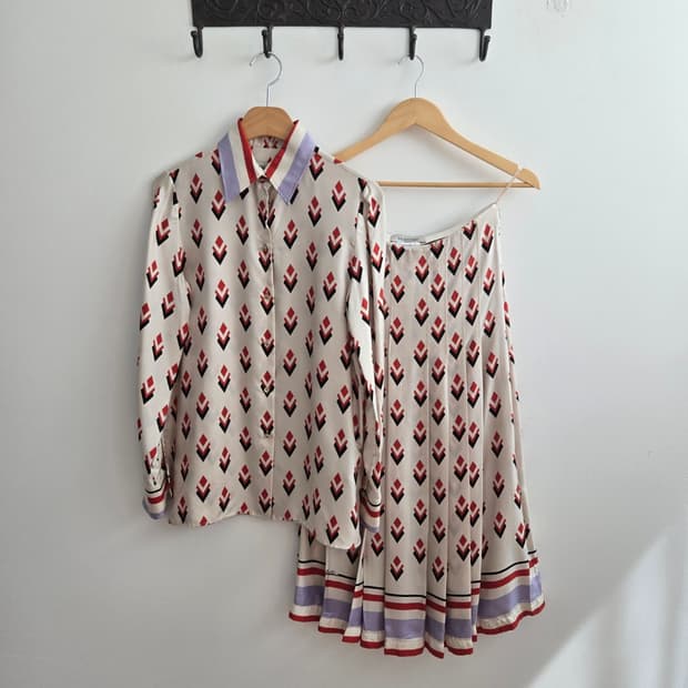 발렌티노 실크 셋업