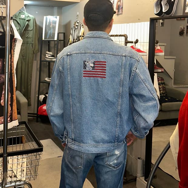 90‘s Iceberg disney American flags denim