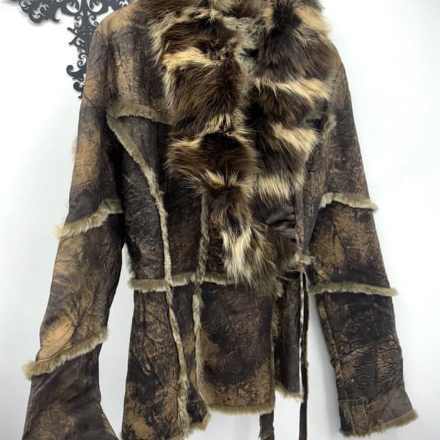 큐빈티지 와이즈걸 샵오공이 핀터 폭스퍼 무스탕