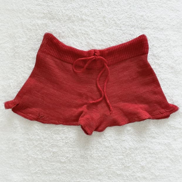 버터플라이 캐시미어 미니 쇼츠