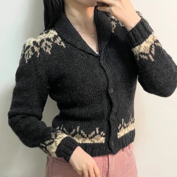 켈빈 노르딕 니트 가디건