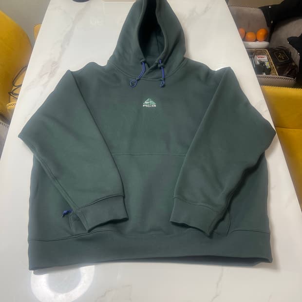 [XXL] 나이키 ACG 써마핏 플리스 풀오버 후드 빈티지 그린