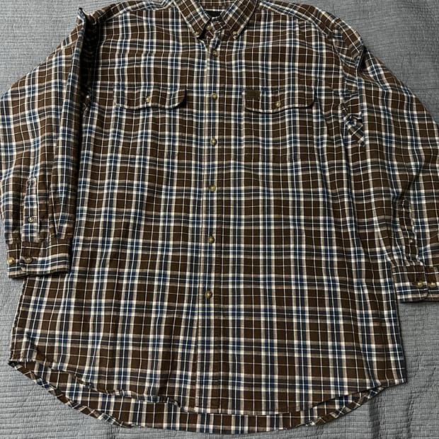 빅사이즈 랭글러 체크셔츠