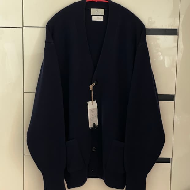 헤릴 100% 골든캐시미어 가디건 네이비 3