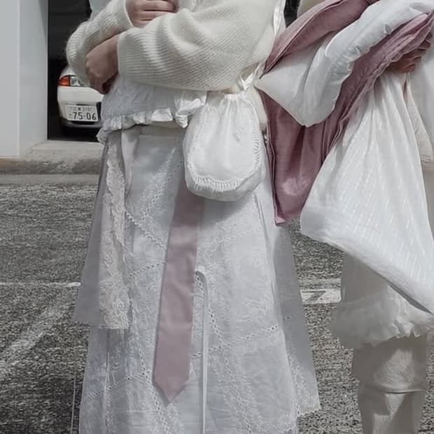 수집미학 레이어드 스커트