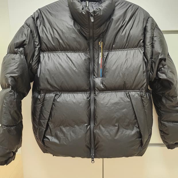 (W) 살로몬 컨투어 크롭 다운 자켓 블랙 XL