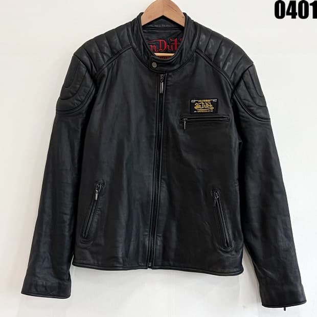 본디치(Von Dutch) 레더 라이더 자켓 100 0401