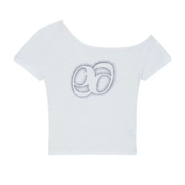 애즈온 키키 슬림티 KIKI SLIM TEE WHITE