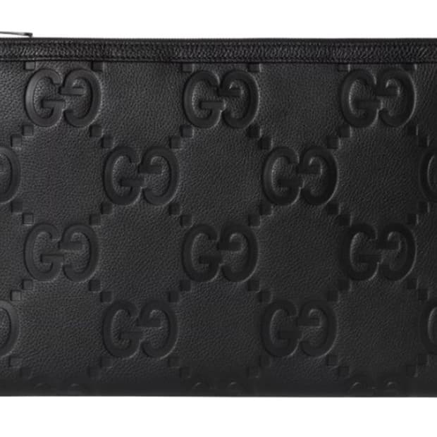 구찌 미디움 점보 GG 파우치 블랙(새상품)