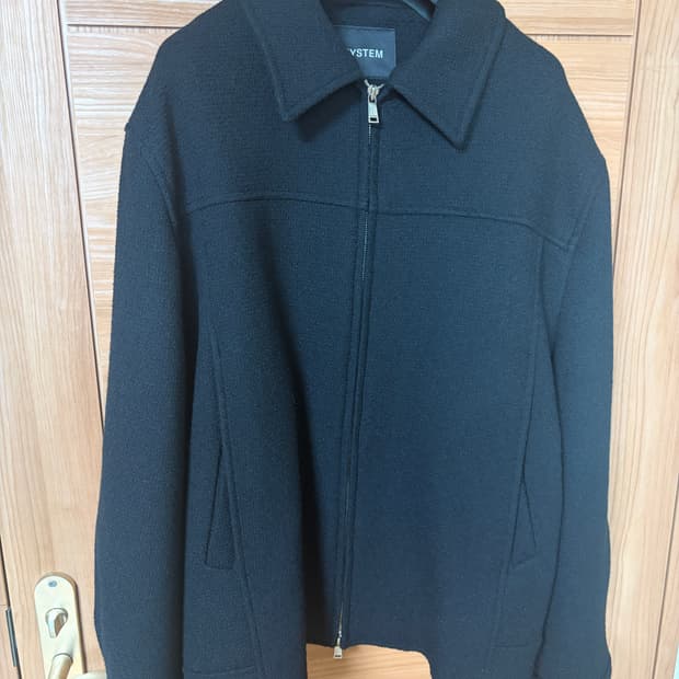 시스템옴므 울 블렌드 트위드 집업 자켓 105