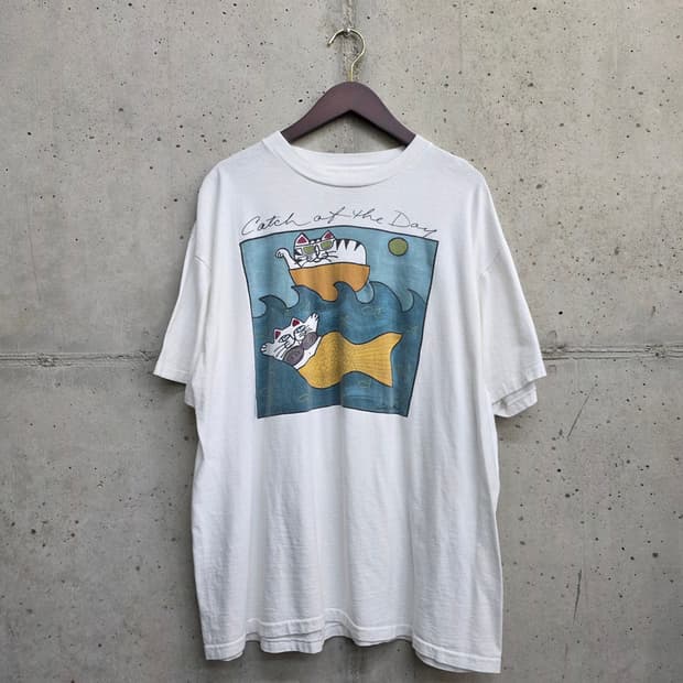 [xl]90s USA 캐치 오브 더 데이 캣 반팔 티셔츠