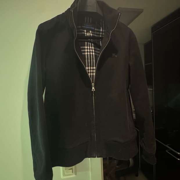 버버리 후드 탈부착 블루종 자켓 (블루라벨)