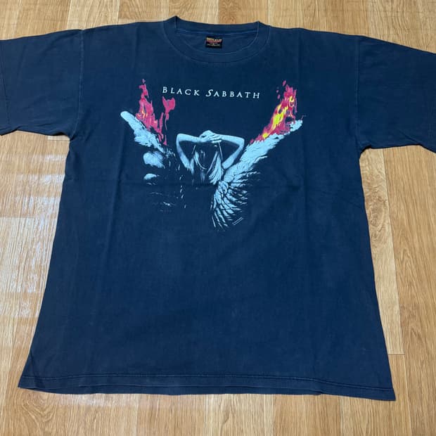 90s 블랙사바스 1994s 빈티지 투어 티셔츠