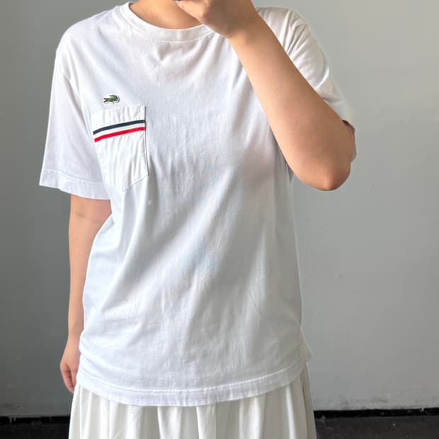 [L] 라코스테 레귤러핏 반팔티
