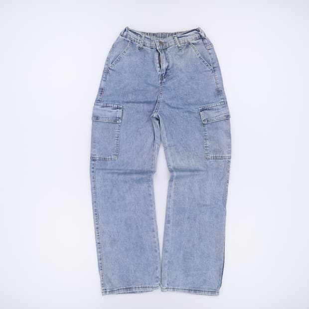 실측확인 빈티지 여성 카고 데님팬츠 0417H1