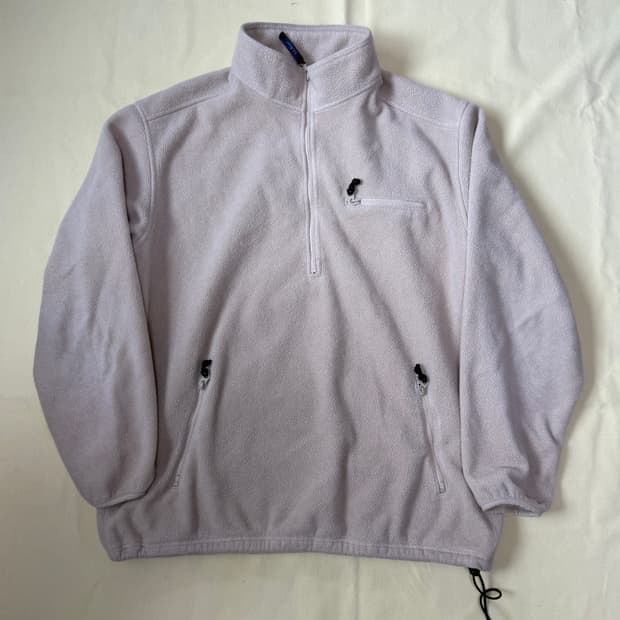 엘엘빈 헤비 플리스 풀오버 베이지 90s