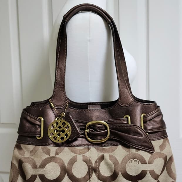 상태굿) 코치 옵아트 숄더백