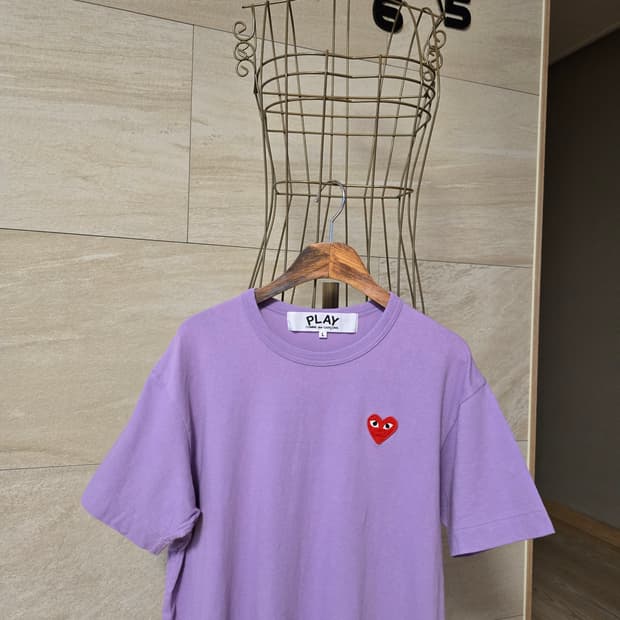 [L] 꼼데가르송 하트 반팔티