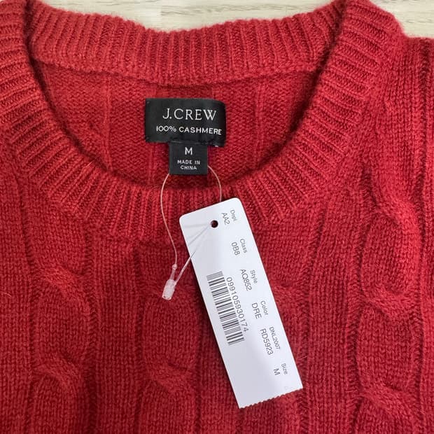 캐시미어 100% 케이블 니트