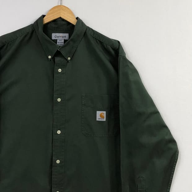 Xxl 칼하트 카키 워크 셔츠