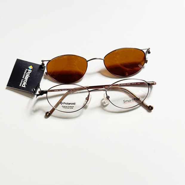 미국제 ELITE 클립온 슬림 오벌 프레임 빈티지 안경