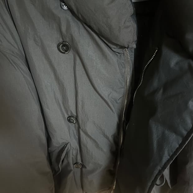 르메르 테크니컬 코튼 후드 푸퍼 블루종 에스프레소 46사이즈