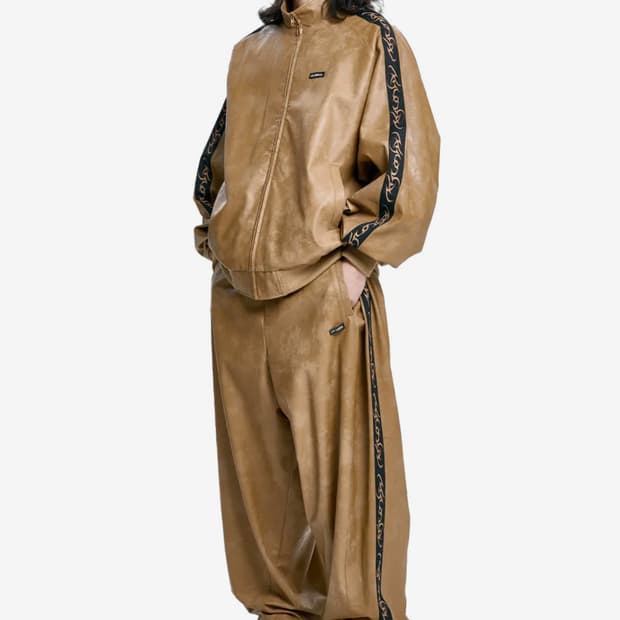 아조바이아조 비건레더 셋업 카멜