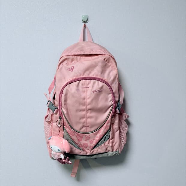 piko 피코 히비스커스 핑크 백팩 가방 빈티지 히메갸루 모리걸