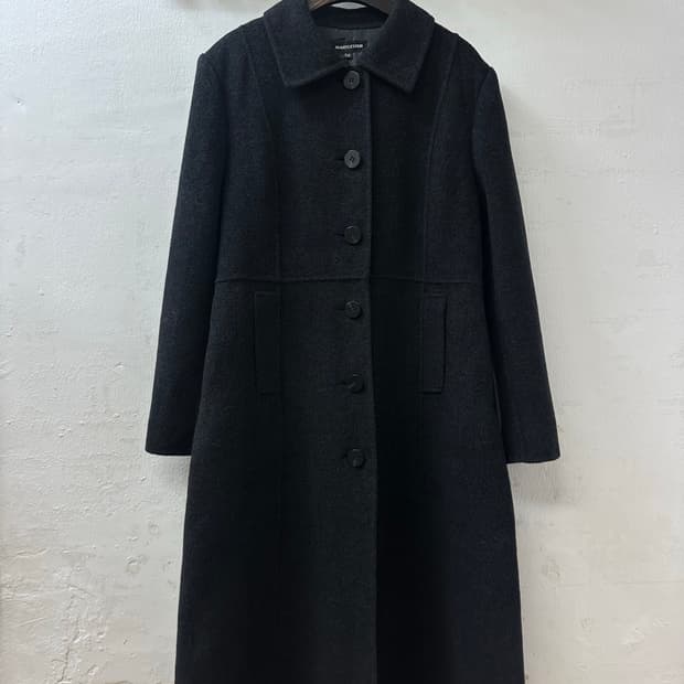 일본빈티지 울 앙고라 캐시미어 혼방 A라인 코트 