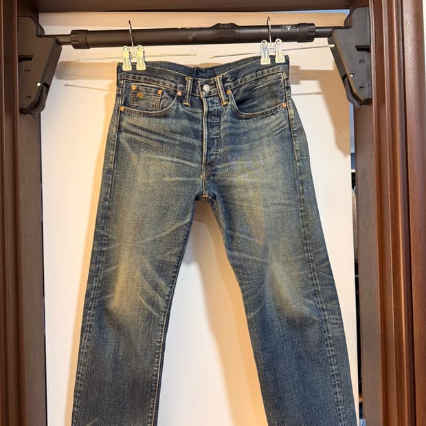 더블알엘 기빈스진 30/30 밑단 워싱 기장수선 2센치 (밑단 살리기x)