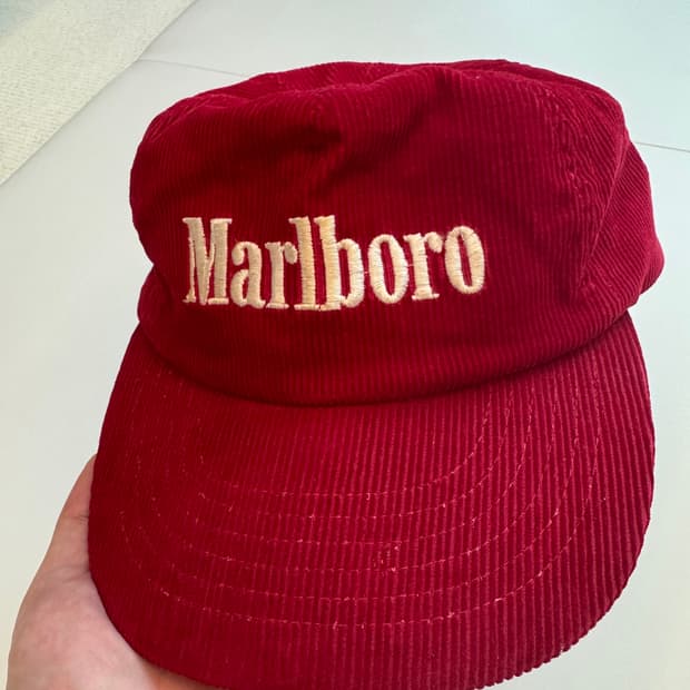 말보로 코듀로이 빈티지 캡 malboro cap