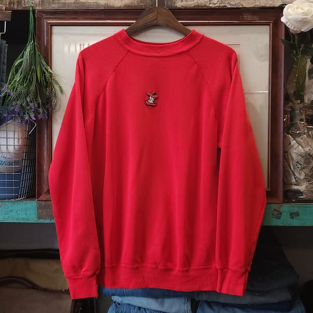 90s 헤인즈 빈티지 스웻셔츠 플레인 스웻셔츠 애플 레드 xl