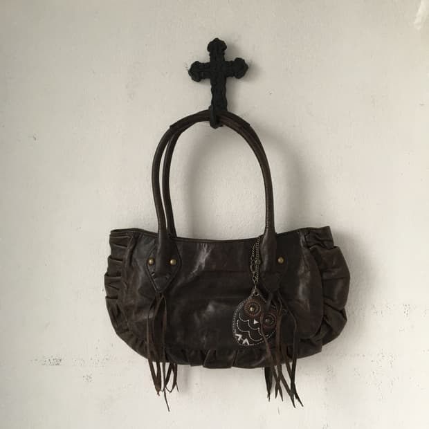 anna sui leather bag