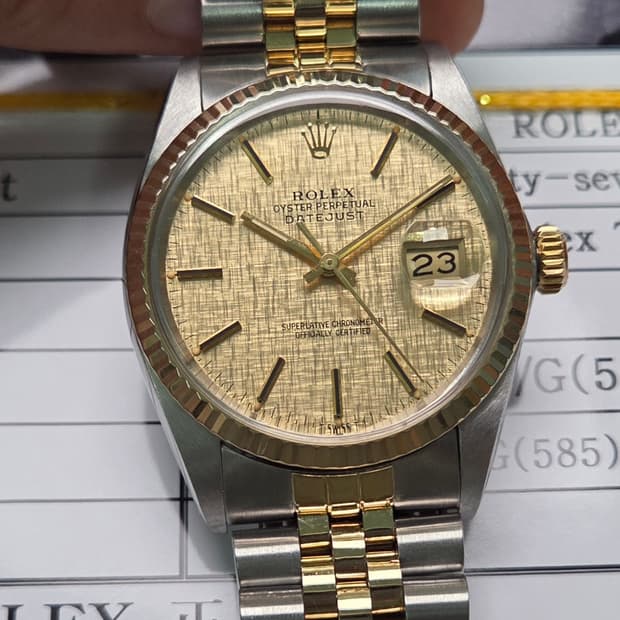 빈티지 롤렉스 데이저스트 16013 골드콤비 보카시판 쥬빌리줄 ver. 