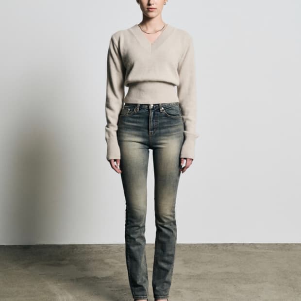 HIGH WAIST STRAIGHT BLUE