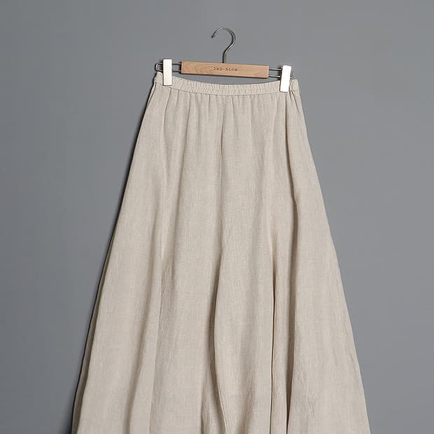 ma couleur Linen Flared Skirt (26~27)
