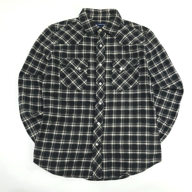 CN449W XL 폴로 랄프로렌 모던 웨스턴 플란넬 체크 긴팔 셔츠 남방