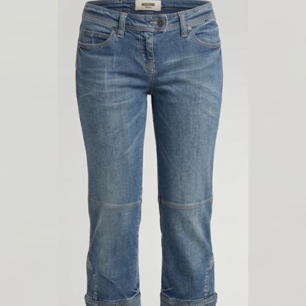 Moschino low rise capri jeans 카프리팬츠