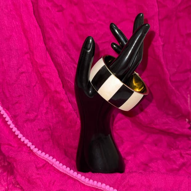 Bold striped bangle