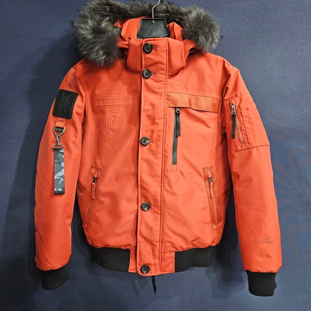 케이투 고어 써미움 버건디 남성 95 구스다운 숏패딩 