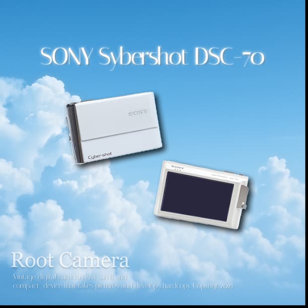 소니 사이버샷 DSC-70 펄화이트🤍 빈티지 디카 디지털카메라