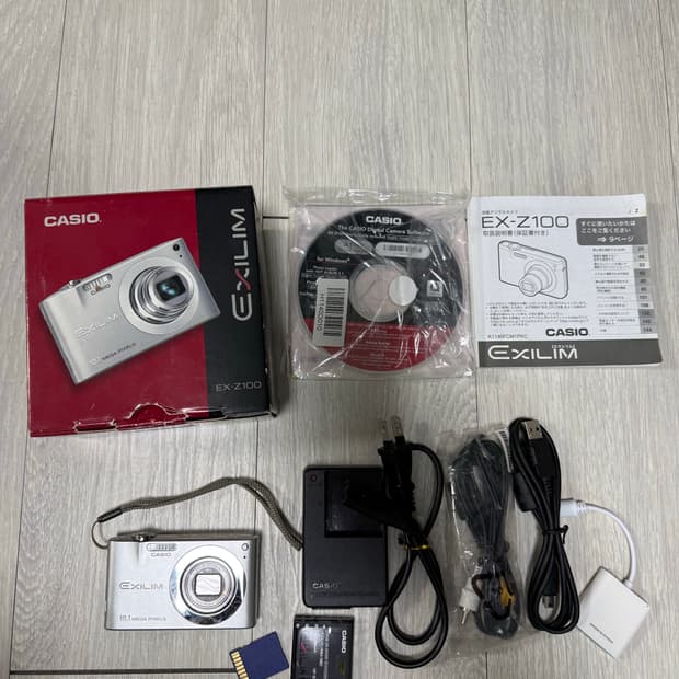 카시오 엑슬림 EXILIM EX-Z100 빈티지 디지털카메라/디카 풀박