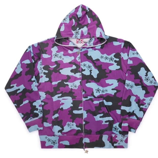 스타팀 카모 후드집업 S