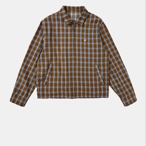 Labros Plaid Buena Jacket (Brown/Purple)