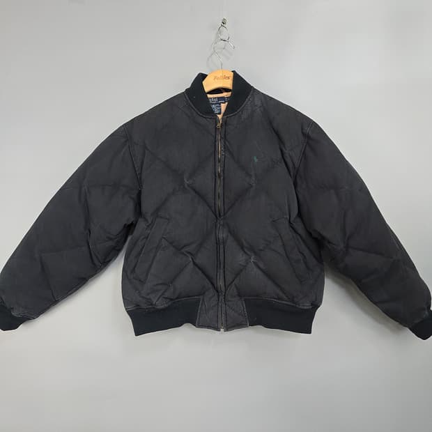 폴로랄프로렌 다운 블루종 M