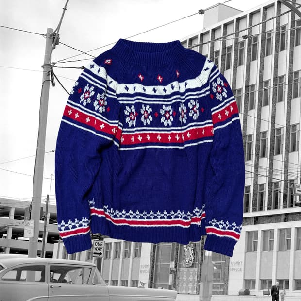 JCPenney 90s 노르딕 스웨터 